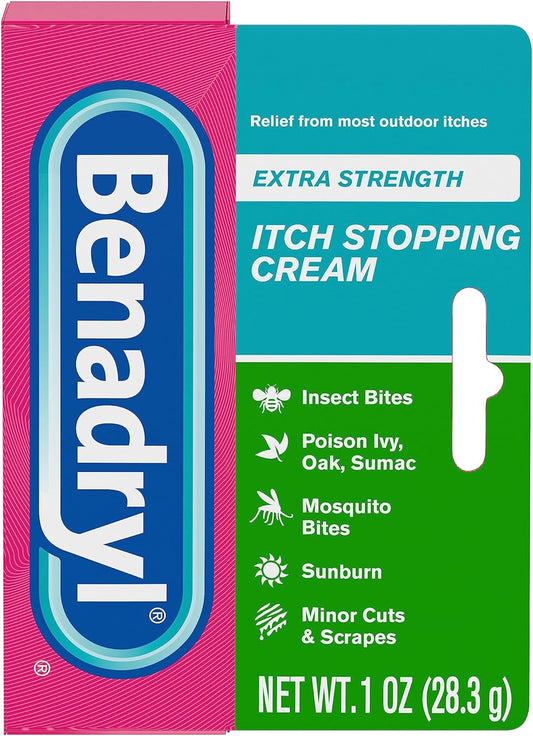 Benadryl Extra Strength Anti-Itch Topical Cream with 2% 1 fl oz