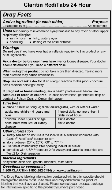 Claritin RediTabs 10 mg 24 Hour Non-Drowsy, 70 Disintegrating Tablets