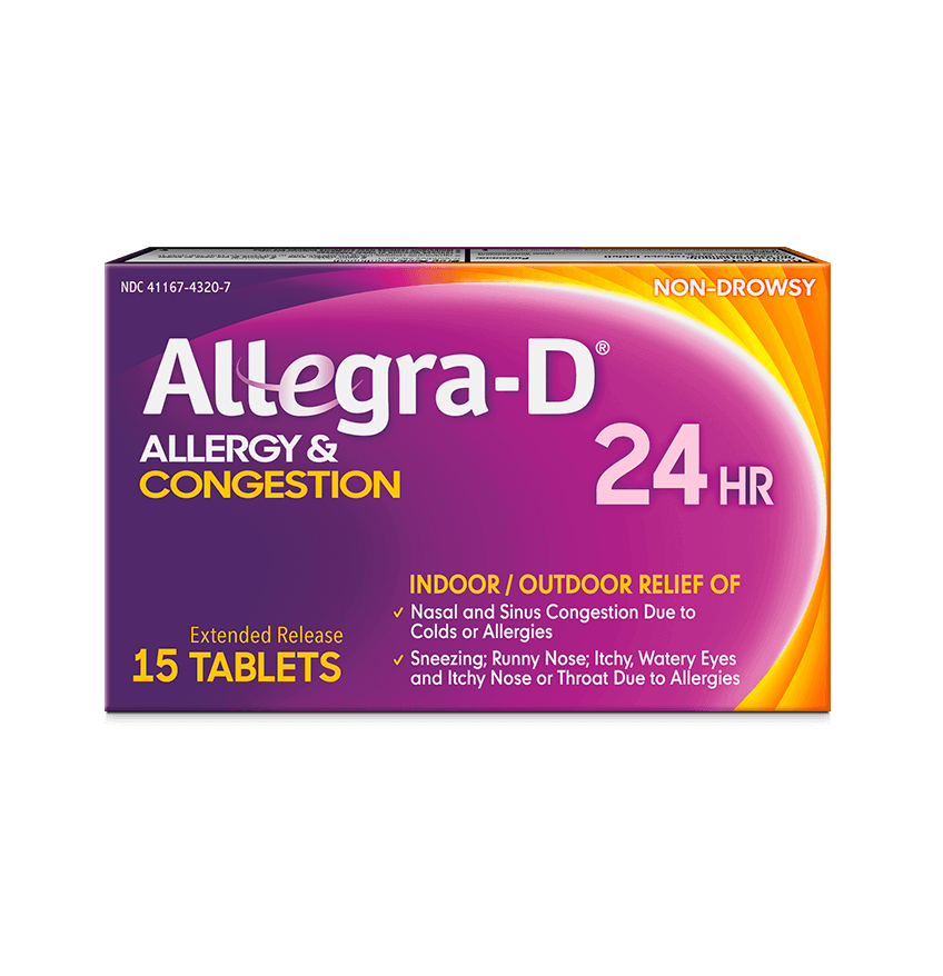 Allegra-D Allergy & Congestion 24 Hour (15 Tablets)