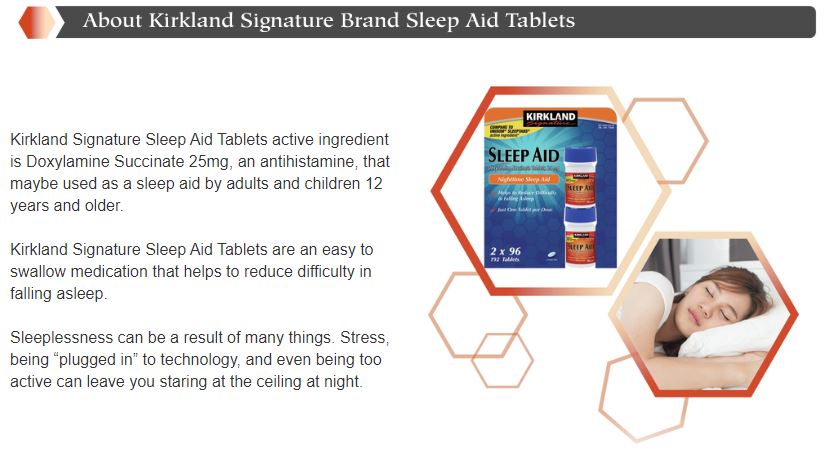 Kirkland Sleep Aid 9 Bottle (864 pills) Expire 01/2026 - IN STOCK & SHIP INTERNATIONALLY FROM U.S.
