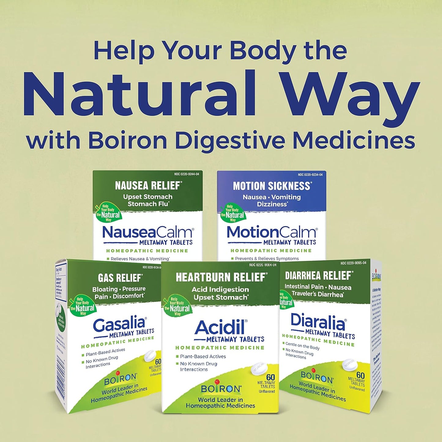 Boiron Acidil On The Go for Relief of Acid Reflux, Heartburn, Indigestion, Bloating - 2 Count (160 Pellets)