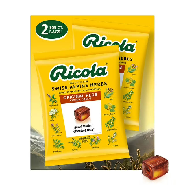 Ricola Original Natural Herb Cough Drops (2 pk., 105 ct./pk.)