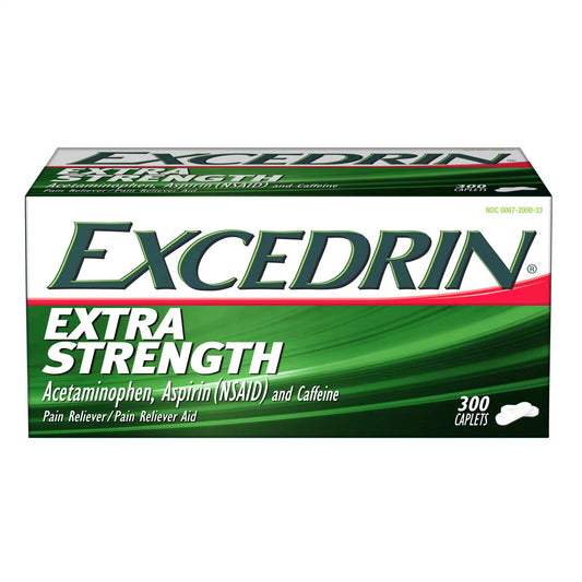 Excedrin Extra Strength Caplets Acetaminophen Pain Reliever Aid (250 mg., 300 ct.)