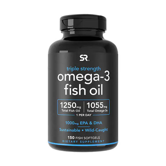 Sports Research Triple Strength Omega-3 Fish Oil, 150 Fish Softgels
