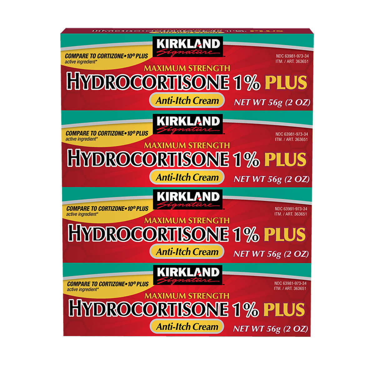 Kirkland Signature Hydrocortisone 1% PLUS Anti-Itch Cream, 8 Ounces