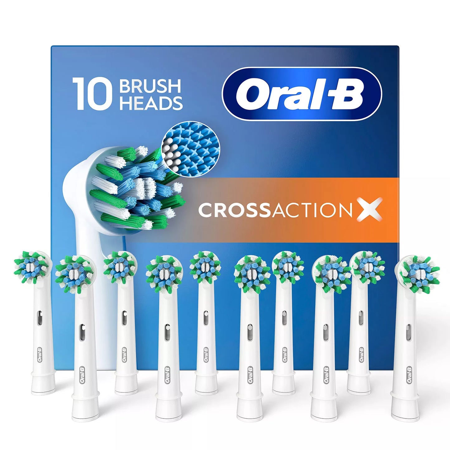 Oral-B CrossAction Electric Toothbrush Replacement Brush Heads (10 ct.)