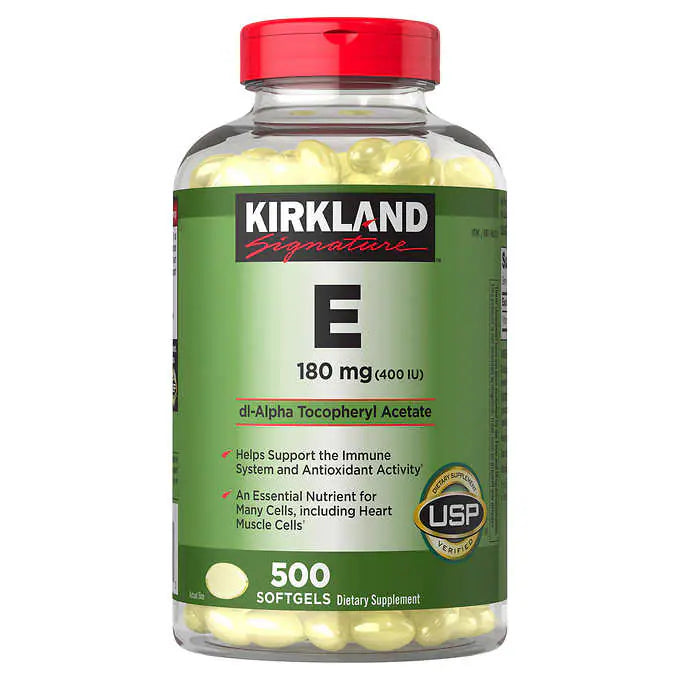 Kirkland Signature Vitamin E 180 mg., 500 Softgels