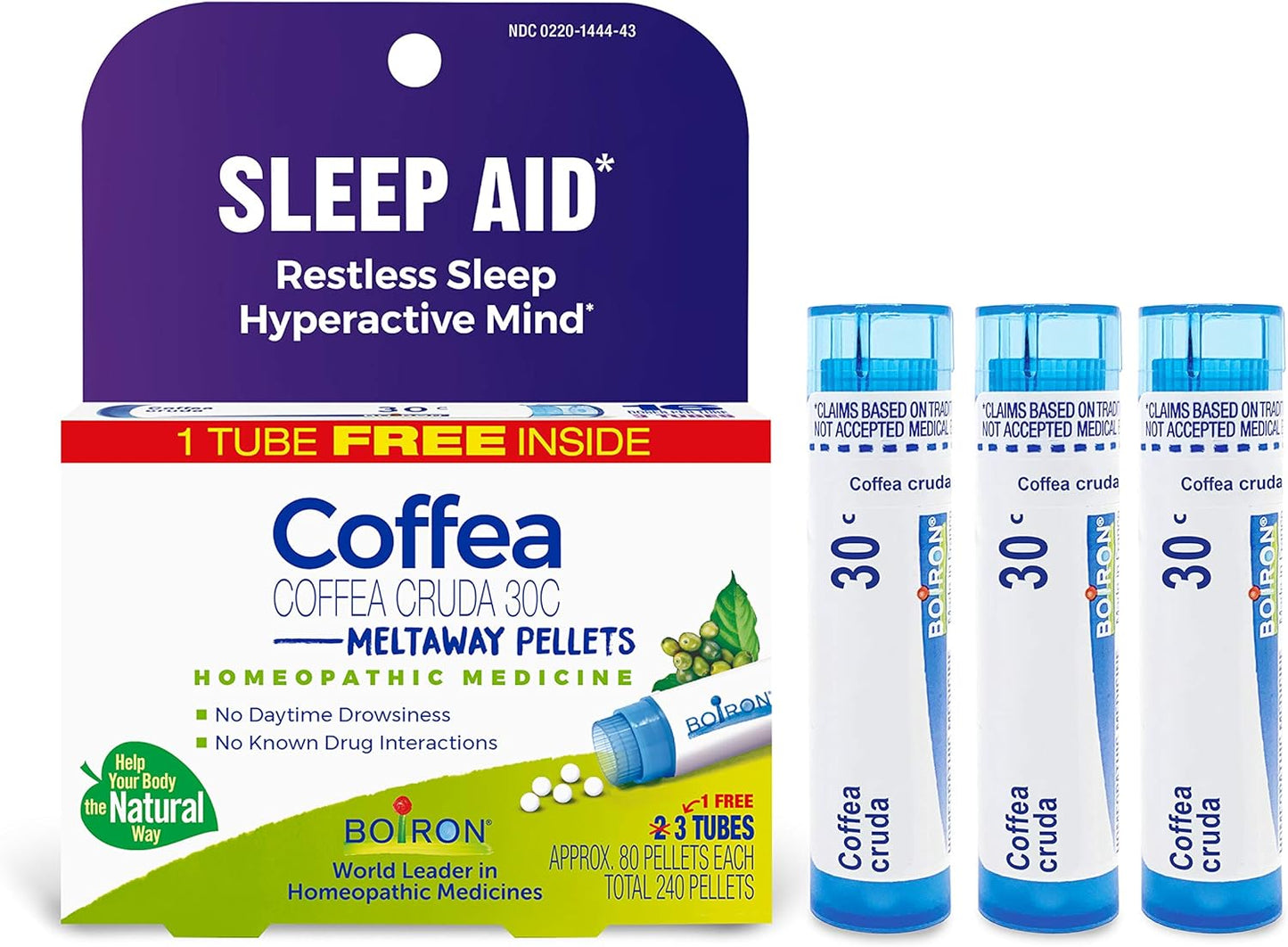 Boiron Coffea Cruda 30C Homeopathic Sleep Aid - 240 Pellets