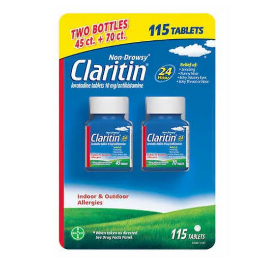Claritin 10 mg Non-Drowsy 24 Hour, 115 Tablets