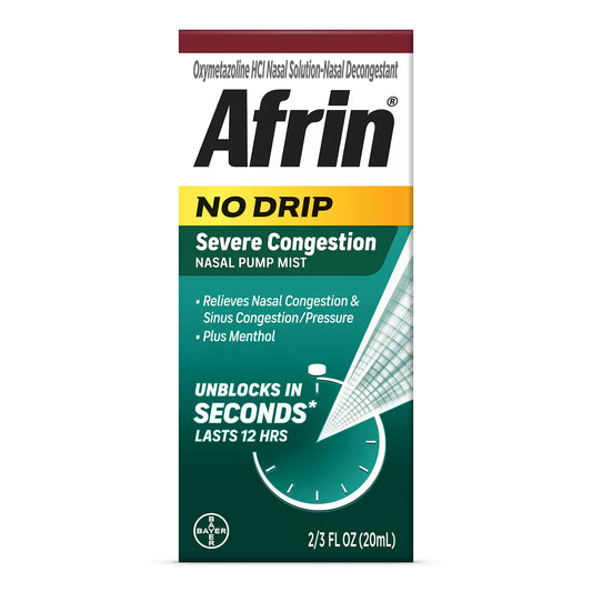 Afrin No Drip Severe Congestion .TRIPLE PACK . 3/20ml