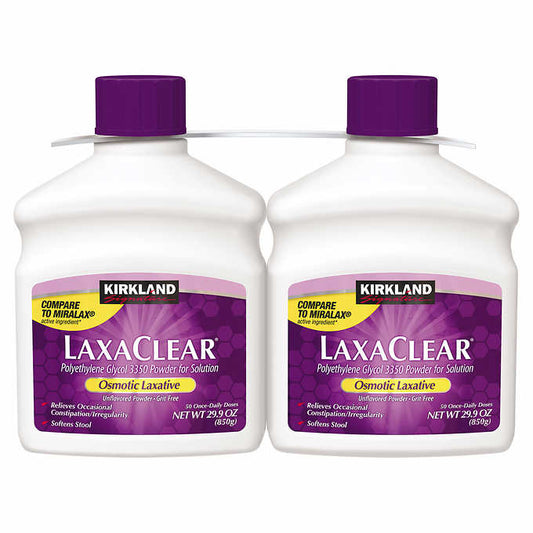 Kirkland Signature LaxaClear Polyethylene Glycol 100 Doses