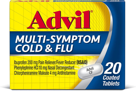 Advil Multi-Symtom Cold & Flu Tablets 20 Counts