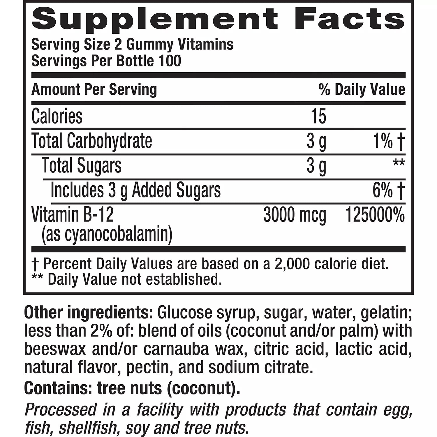 Vitafusion Extra Strength B12 Gummy Vitamins (200 Ct.) – Emmanta