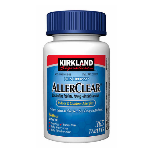 Kirkland Signature Non-Drowsy AllerClear Antihistamine 10mg., 365 Tablets