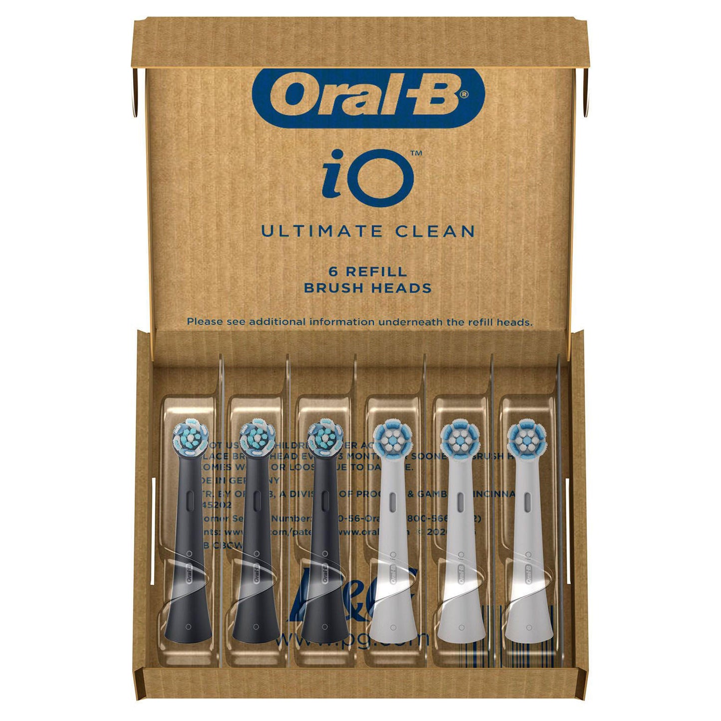 Oral-B iO Series Electric Toothbrush Replacement Brush Heads, Ultimate Clean (6 ct. Refills)