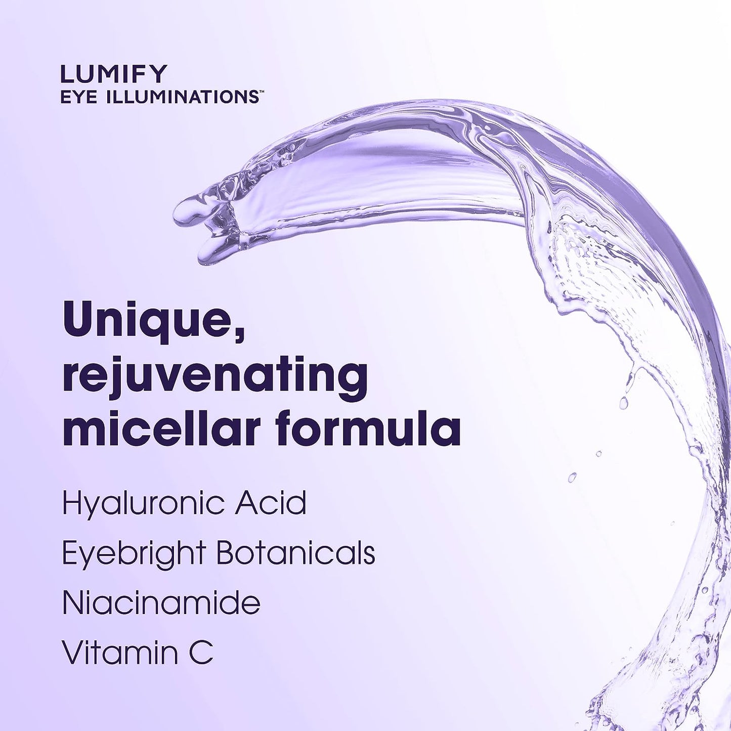 LUMIFY Eye Illuminations Cleansing Water & Eye Makeup Remove 3-in-1 Micellar Water 160mL