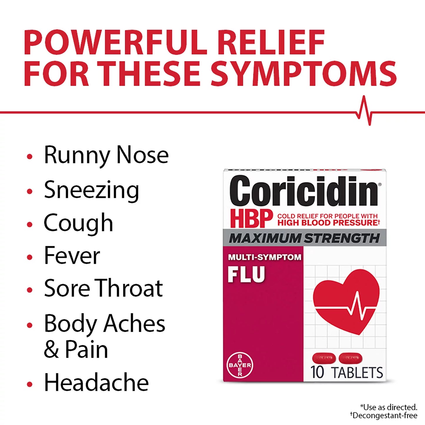 Coricidin HBP Max Strength Cold & Flu (48 ct.)