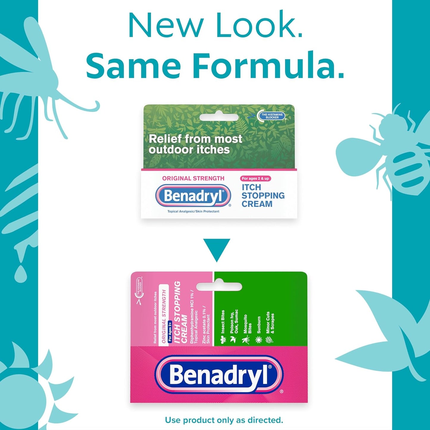 Benadryl Original Strength Itch Stopping Anti-Itch Cream 1 oz