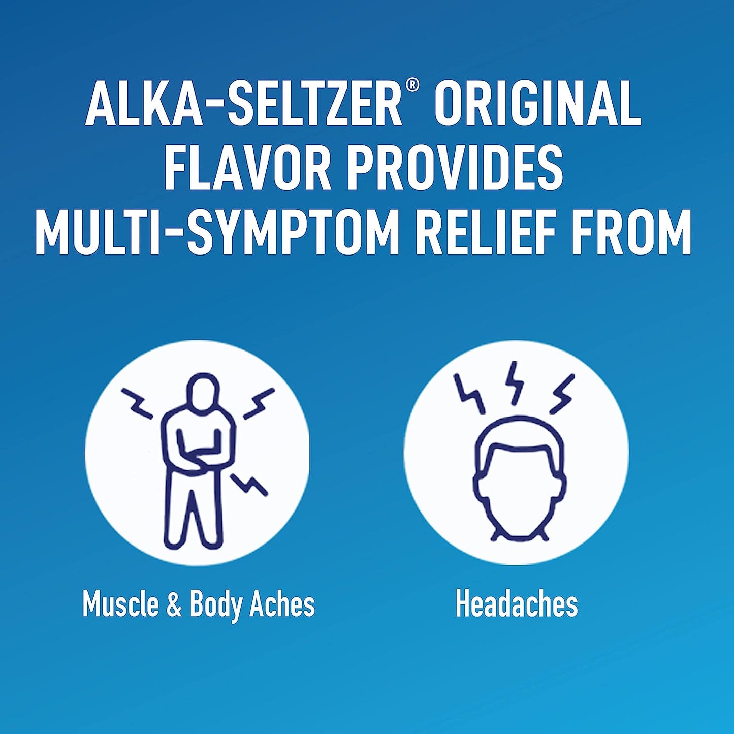 Alka-Seltzer Original Pain Relief Effervescent Tablets 72 Count