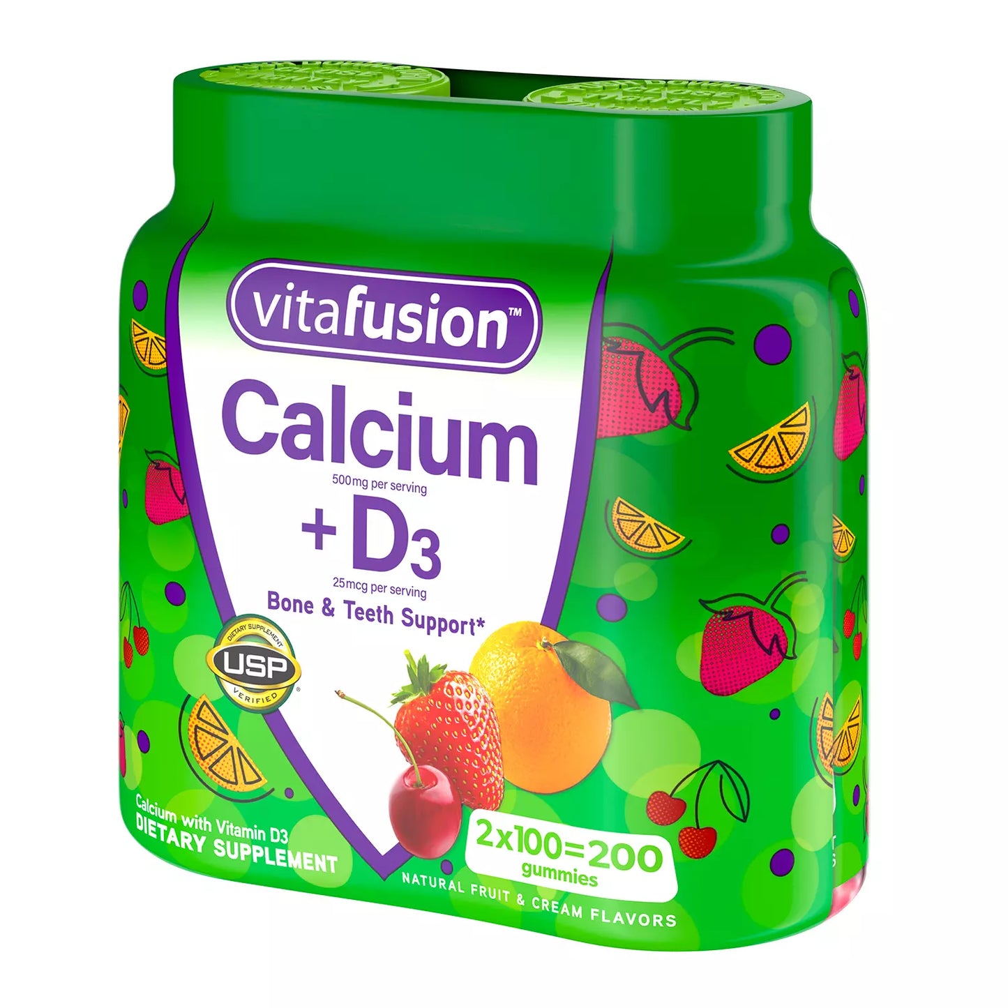 Vitafusion Calcium + D3 Vitamin Gummies (200 ct.)