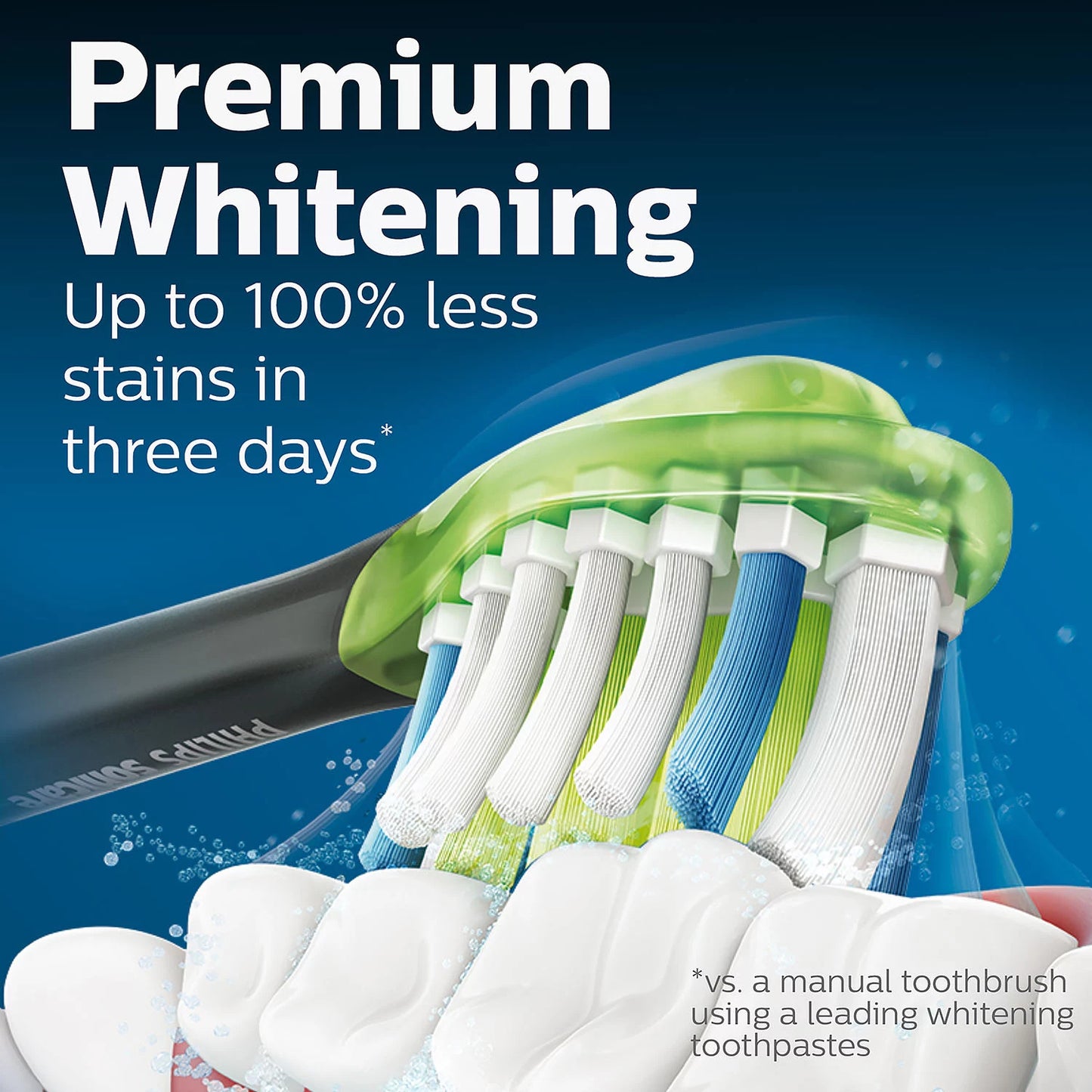 Philips Sonicare Premium Whitening Replacement Brush Heads, Black (8 ct.)