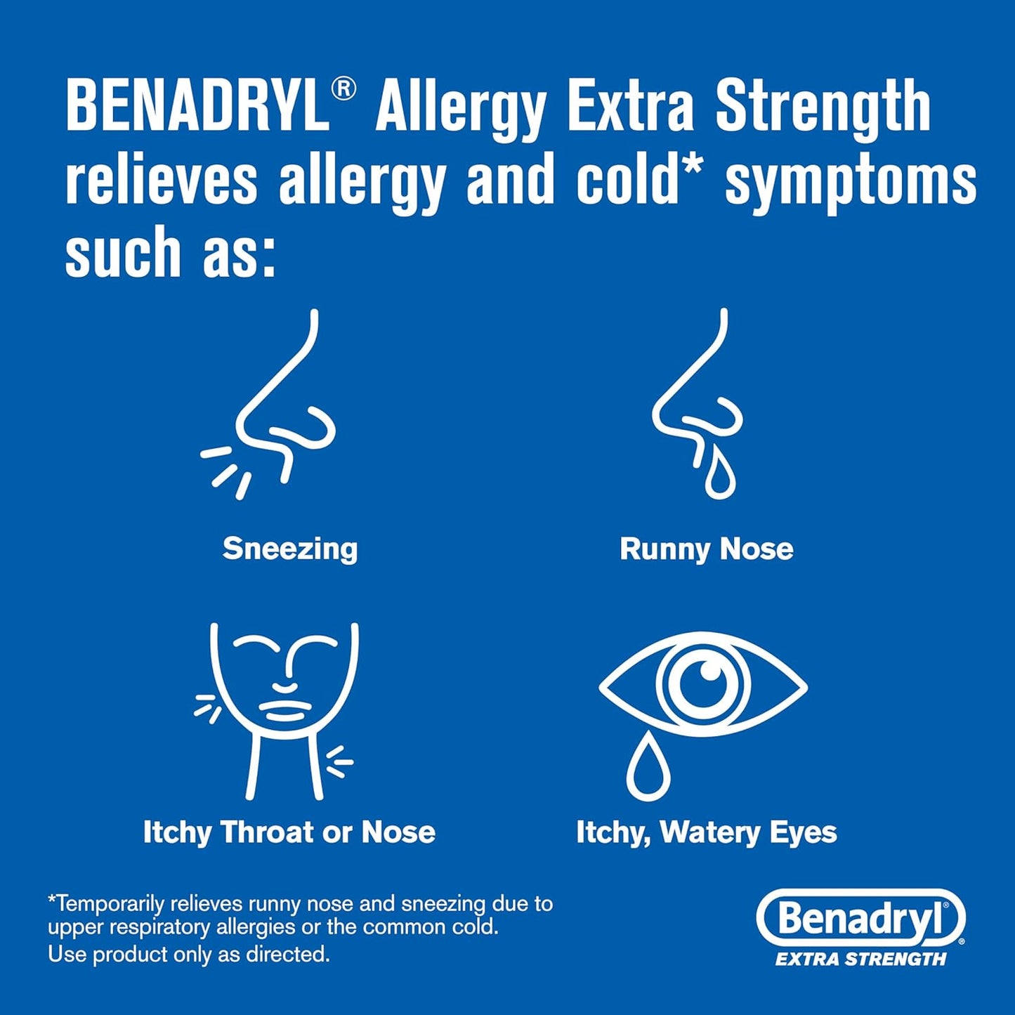 Benadryl Extra Strength Antihistamine Allergy Relief Medicine 24 ct