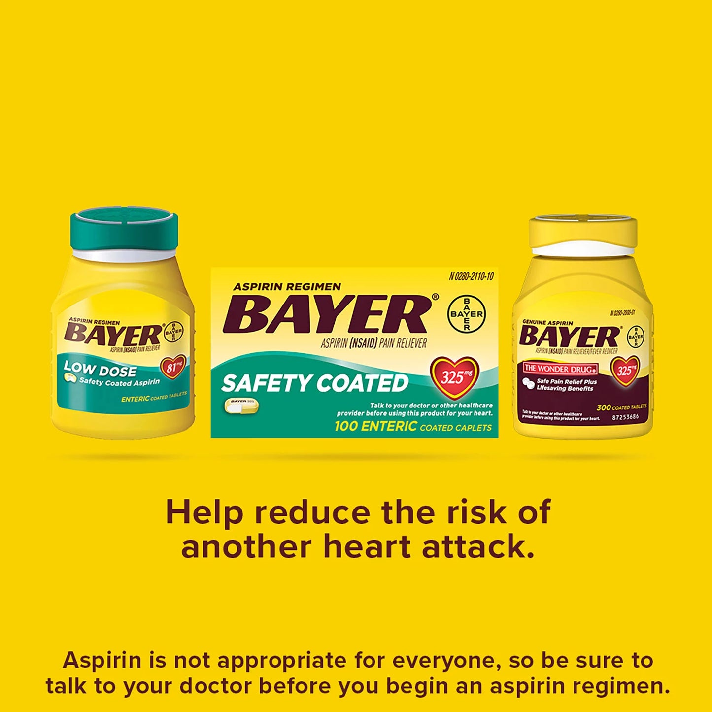 Bayer Genuine Aspirin, Pain Reliever and Fever Reducer (500 ct.)