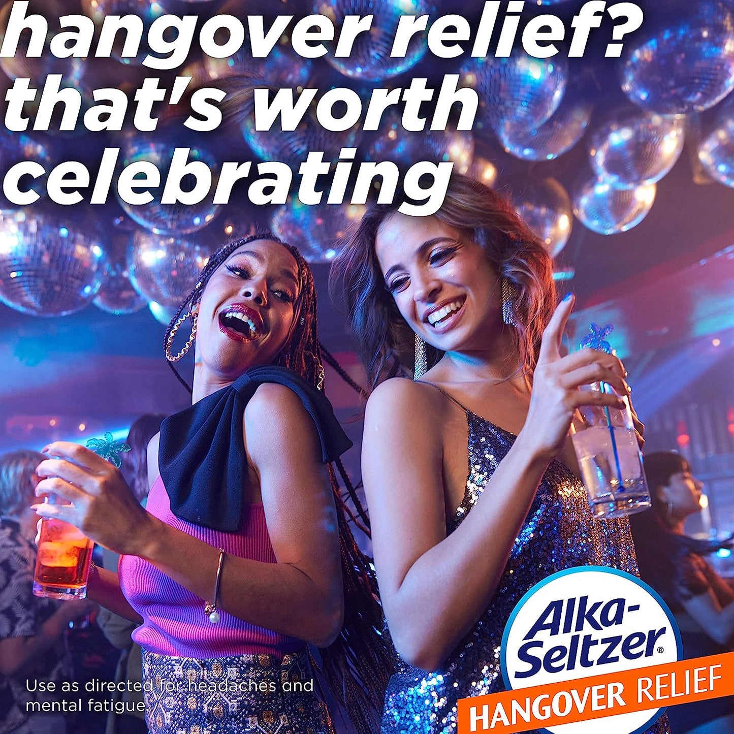 Alka-Seltzer Hangover Relief Tablets (3 Boxes, 20 Tablets Each)