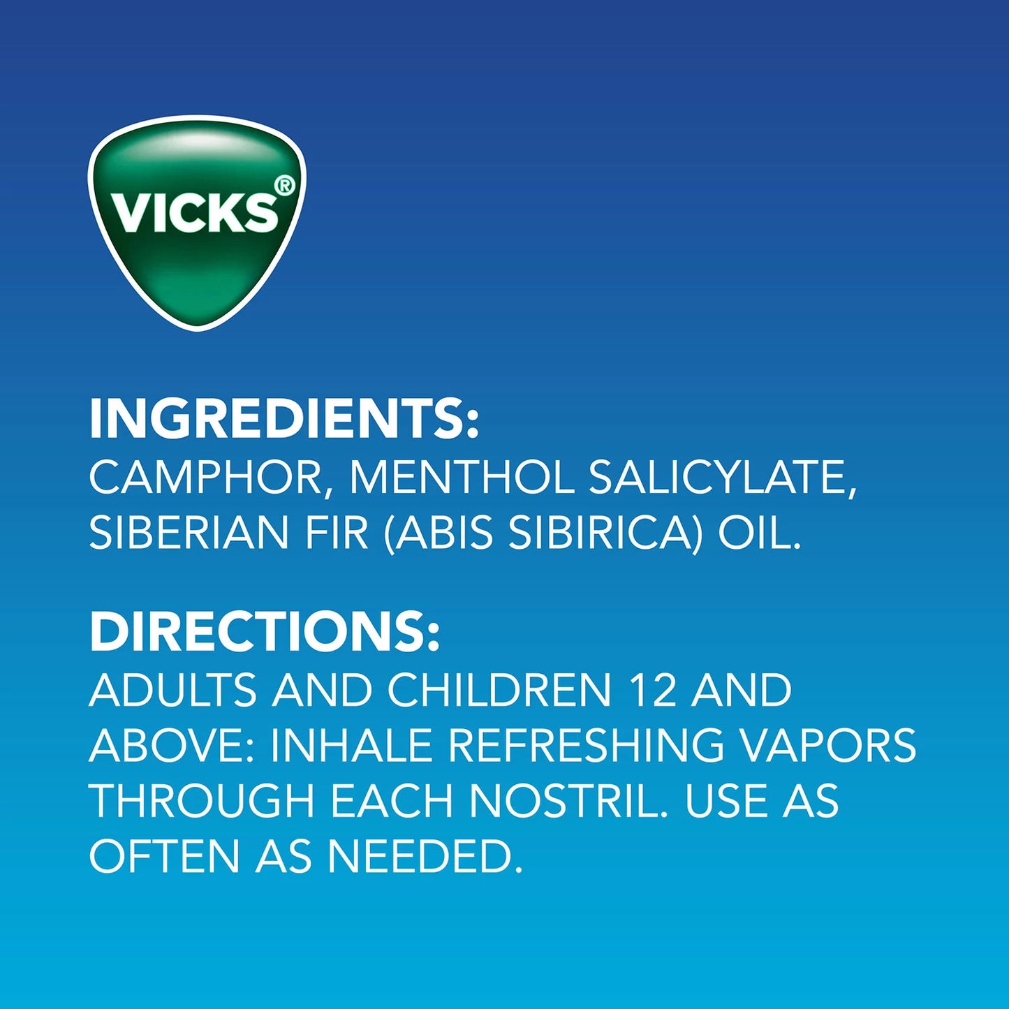 Vicks VapoInhaler, Non-Medicated Portable Nasal Inhaler, Menthol Scent ...