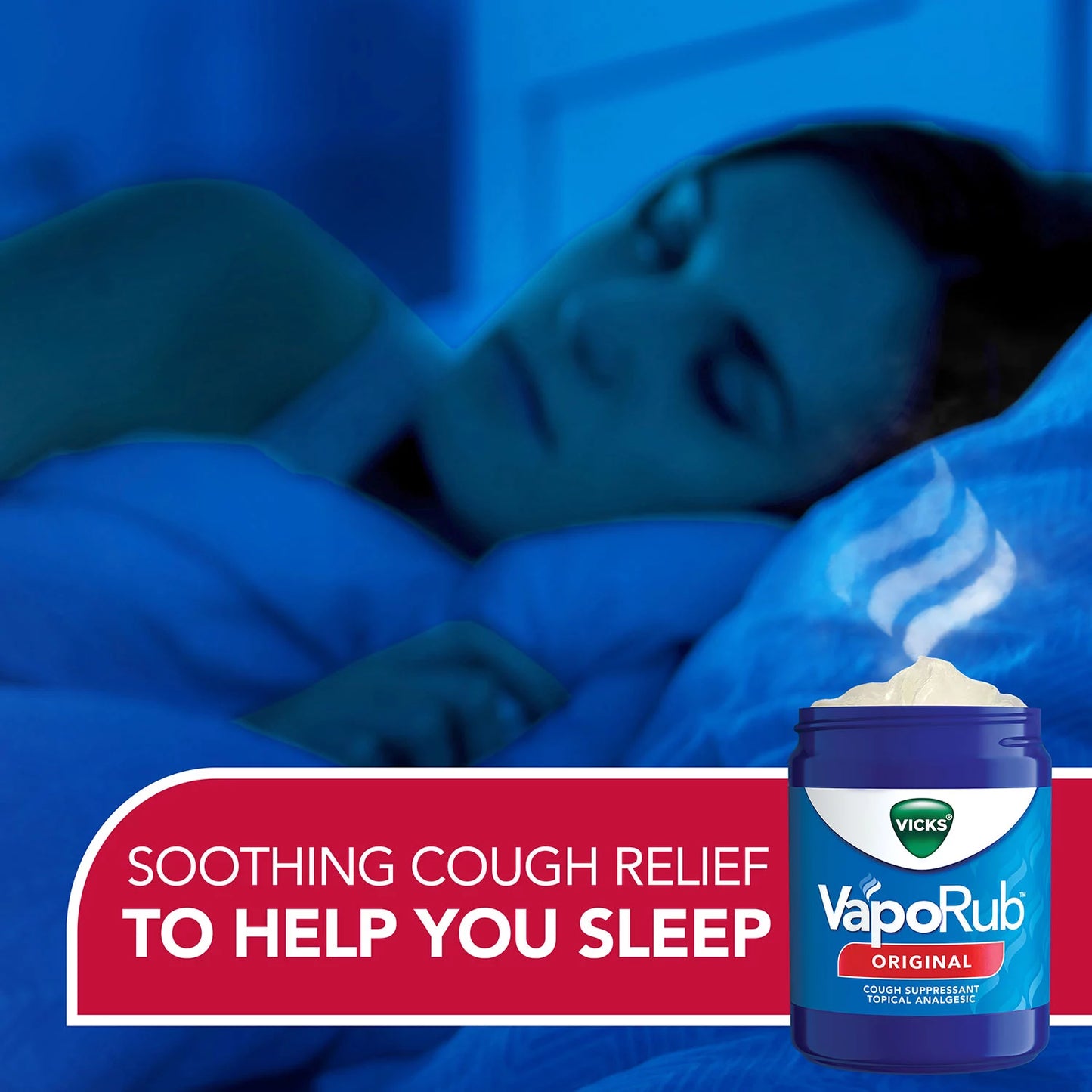 Vicks VapoRub Original Cough Suppressant Medicated Topical Analgesic Ointment (3.53 oz., 2 pk.)