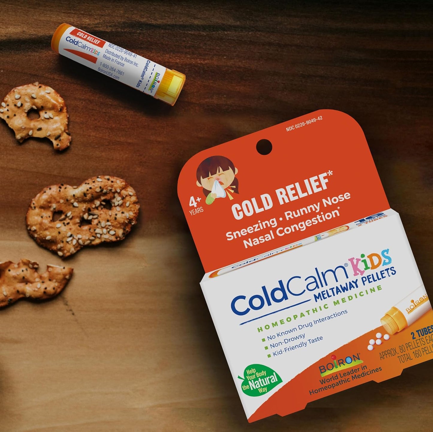 Boiron ColdCalm Kids Pellets for Relief of Common Cold Symptoms - 2 Count (160 Pellets)