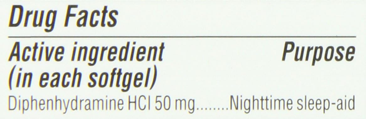 Unisom SleepGels, Nighttime Sleep-aid, Diphenhydramine HCI 50 mg, 32 SoftGels