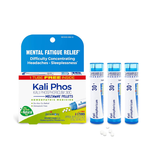 Boiron Kali Phosphoricum 30C Homeopathic  - 3 Count (240 Pellets)