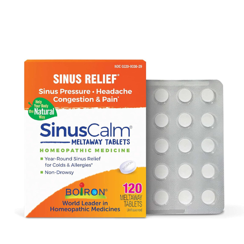 Boiron SinusCalm Tablets for Sinus Pain Relief - 120 Count