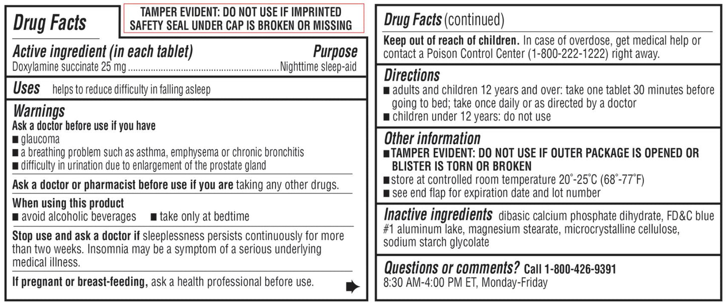 Kirkland Sleep Aid 1 Bottle (96 pills) Expire 01/2026 - IN STOCK & SHIP INTERNATIONALLY FROM U.S.