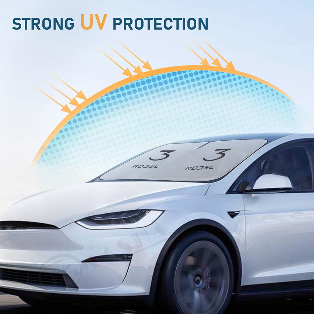 Windshield Shade Cover / Visor / Sunshade For Tesla Model 3 / Model Y