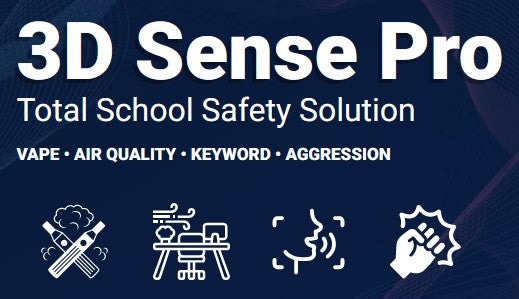 Triton 3D Sense Pro Vape Detector (Vaping Sensor) Total School Safety Solution