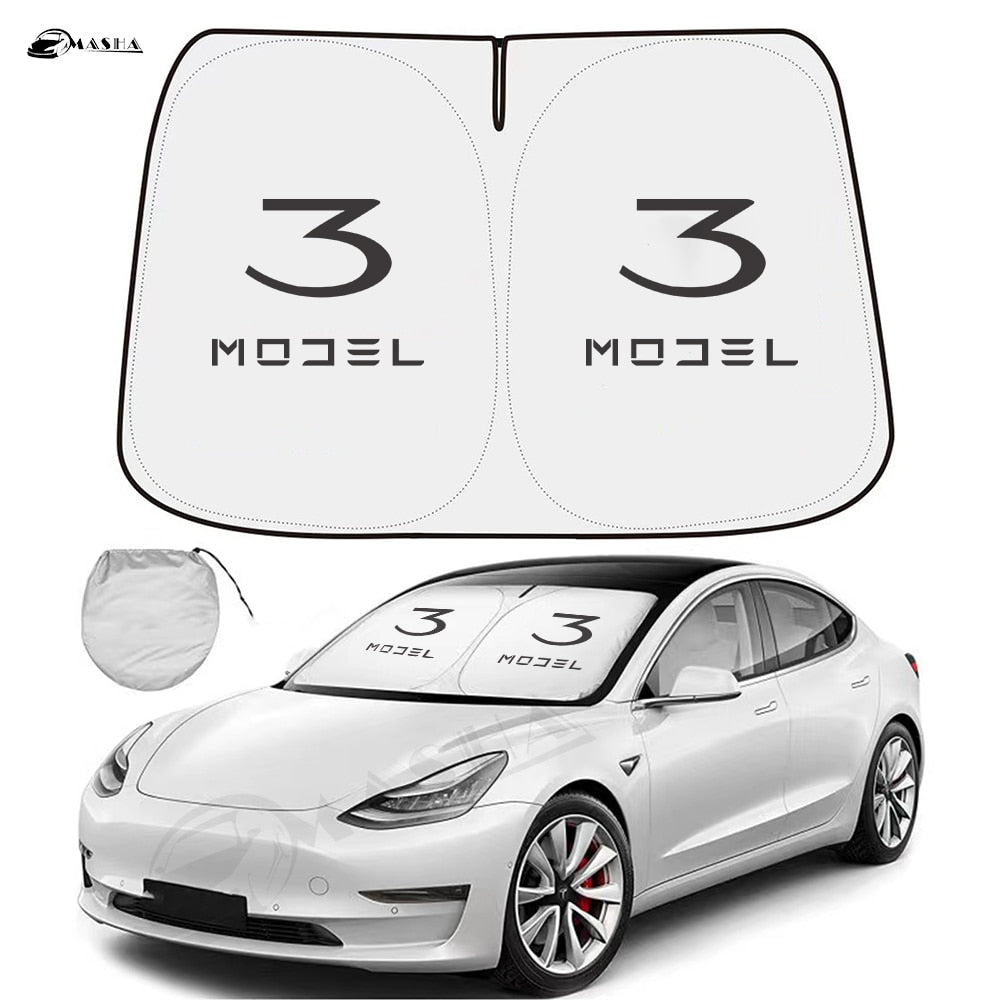 Windshield Shade Cover / Visor / Sunshade For Tesla Model 3 / Model Y